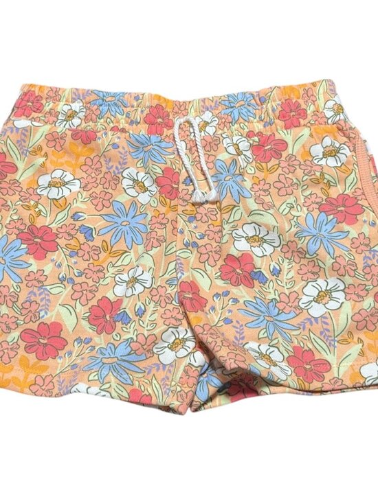 Paisley Lane Girls Floral Print Elastic Waist Shorts Size 10 Multicolor Cotton B - Picture 1 of 6